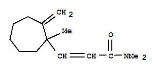 (9ci)-N,N-二甲基-3-(1-甲基-2-亞甲基環(huán)庚基)-2-丙酰胺結構式_809237-40-9結構式