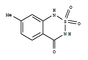 7-甲基-1H-2,1,3-苯并噻二嗪-4(3h)-酮-2,2-二氧化物(9ci)結(jié)構(gòu)式_810661-23-5結(jié)構(gòu)式