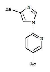 (9CI)-1-[6-(4-甲基-1H-咪唑-1-基)-3-吡啶]-乙酮結(jié)構(gòu)式_810662-41-0結(jié)構(gòu)式