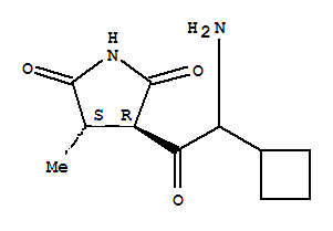 (3r,4s)-(9ci)-3-(氨基環(huán)丁基乙?；?-4-甲基-2,5-吡咯烷二酮結(jié)構(gòu)式_812630-88-9結(jié)構(gòu)式