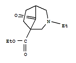 3-乙基-8-氧代-3-氮雜雙環(huán)[3.2.1]辛烷-1-羧酸乙酯(9ci)結構式_815610-30-1結構式