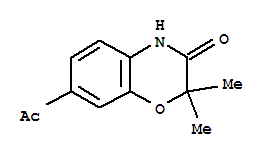 (9ci)-7-乙?；?2,2-二甲基-2H-1,4-苯并噁嗪-3(4h)-酮結(jié)構(gòu)式_816464-27-4結(jié)構(gòu)式