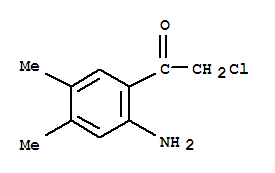  1-(2-氨基-4,5-二甲基苯基)-2-氯-乙酮結(jié)構(gòu)式_817209-30-6結(jié)構(gòu)式