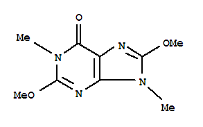 (9ci)-1,9-二氫-2,8-二甲氧基-1,9-二甲基-6H-嘌呤-6-酮結(jié)構(gòu)式_817631-43-9結(jié)構(gòu)式