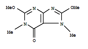 (9ci)-1,7-二氫-2,8-二甲氧基-1,7-二甲基-6H-嘌呤-6-酮結(jié)構(gòu)式_817631-44-0結(jié)構(gòu)式