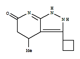 (9ci)-3-環(huán)丁基-1,2,4,5-四氫-4-甲基-6H-吡唑并[3,4-b]吡啶-6-酮結(jié)構(gòu)式_817641-90-0結(jié)構(gòu)式