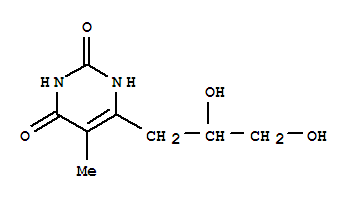 (9ci)-6-(2,3-二羥基丙基)-5-甲基-2,4(1H,3h)-嘧啶二酮結(jié)構(gòu)式_820966-05-0結(jié)構(gòu)式