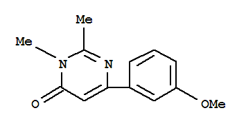 (9ci)-6-(3-甲氧基苯基)-2,3-二甲基-4(3H)-嘧啶酮結(jié)構(gòu)式_824391-88-0結(jié)構(gòu)式