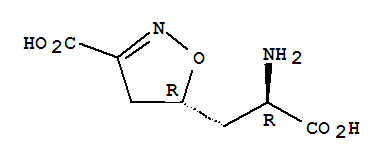 (R)-5-((r)-2-氨基-2-羧基乙基)-4,5-二氫異噁唑-3-羧酸結(jié)構(gòu)式_824394-11-8結(jié)構(gòu)式