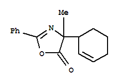 4-(2-環(huán)己烯-1-基)-4-甲基-2-苯基-5(4H)-噁唑酮結(jié)構(gòu)式_82706-63-6結(jié)構(gòu)式