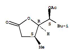 (4s,5r)-(9ci)-5-[(1s)-1-(乙?；趸?-3-甲基丁基]二氫-4-甲基-2(3H)-呋喃酮結(jié)構(gòu)式_828263-44-1結(jié)構(gòu)式