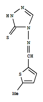 (9ci)-2,4-二氫-4-[[(5-甲基-2-噻吩)亞甲基]氨基]-3H-1,2,4-噻唑-3-硫酮結(jié)構(gòu)式_828275-06-5結(jié)構(gòu)式