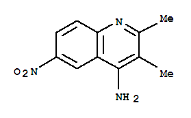 (9CI)-2,3-二甲基-6-硝基-4-喹啉胺結構式_828930-80-9結構式