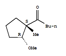 rel-(9CI)-1-[(1R,2S)-2-甲氧基-1-甲基環(huán)戊基]-1-戊酮結(jié)構(gòu)式_834905-83-8結(jié)構(gòu)式