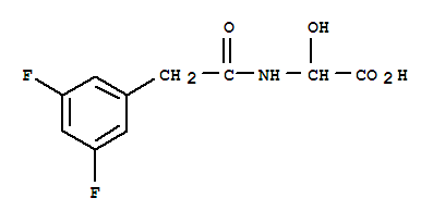 (9CI)-[[(3,5-二氟苯基)乙?；鵠氨基]羥基乙酸結(jié)構(gòu)式_834911-78-3結(jié)構(gòu)式