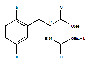 (2r)-2-[(叔丁氧基羰基)氨基]-3-(2,5-二氟苯基)丙酸甲酯結構式_837430-11-2結構式