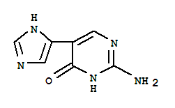 (9CI)-2-氨基-5-(1H-咪唑-4-基)-4(1H)-嘧啶酮結(jié)構(gòu)式_840529-35-3結(jié)構(gòu)式