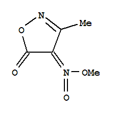 (z)-(9ci)-3-甲基-4-(甲基-aci-硝基)-,5(4H)-異噁唑酮結構式_84735-87-5結構式