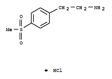 2-(4-甲基磺?；?苯基)-乙胺鹽酸鹽結(jié)構(gòu)式_849020-96-8結(jié)構(gòu)式
