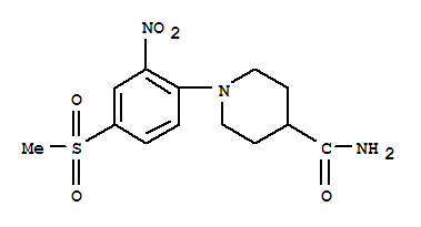 1-[4-(甲基磺?；?-2-硝基苯基]哌啶-4-羧酰胺結(jié)構(gòu)式_849035-88-7結(jié)構(gòu)式