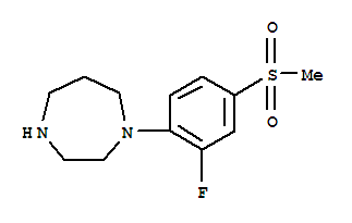 1-[2-氟-4-(甲基磺酰基)苯基]-1,4-二氮雜烷結(jié)構(gòu)式_849924-88-5結(jié)構(gòu)式