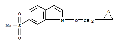 6-(甲基磺酰基)-1-(環(huán)氧乙烷-2-基甲氧基)-1H-吲哚結(jié)構式_849924-91-0結(jié)構式