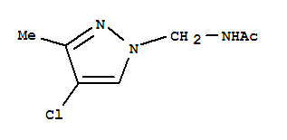 N-[(4-氯-3-甲基-1H-吡唑-1-基)甲基]-乙酰胺結(jié)構(gòu)式_850255-09-3結(jié)構(gòu)式