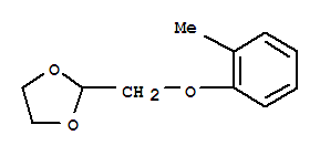 2-(2-甲基苯氧基甲基)-[1,3]二氧戊環(huán)結(jié)構(gòu)式_850348-76-4結(jié)構(gòu)式