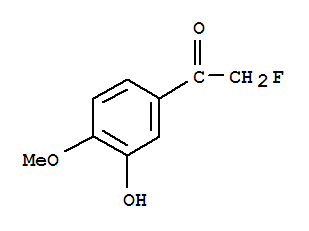 (9ci)-2-氟-1-(3-羥基-4-甲氧基苯基)-乙酮結(jié)構(gòu)式_85465-61-8結(jié)構(gòu)式