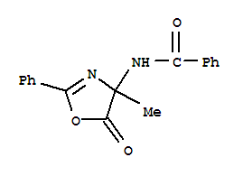 (3CI)-4-苯酰胺-4-甲基-2-苯基-5(4)-噁唑酮結(jié)構(gòu)式_856202-29-4結(jié)構(gòu)式