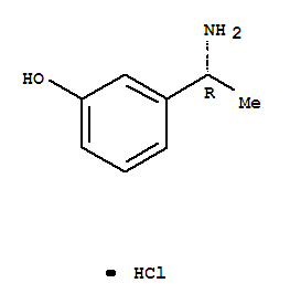 (R)-3-(1-氨基乙基)苯酚鹽酸鹽結(jié)構(gòu)式_856563-08-1結(jié)構(gòu)式