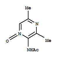 (5CI)-2-乙酰氨基-3,5-二甲基-吡嗪 1-氧化物結(jié)構(gòu)式_857179-49-8結(jié)構(gòu)式