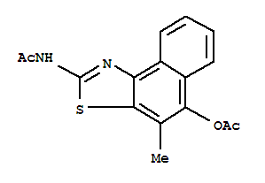 (5ci)-2-乙酰氨基-4-甲基-萘并[1,2-d]噻唑-5-醇乙酸酯結(jié)構(gòu)式_858189-69-2結(jié)構(gòu)式