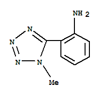 2-(1-甲基-1H-四唑-5-基)苯胺結(jié)構(gòu)式_858484-20-5結(jié)構(gòu)式