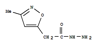 2-(3-甲基異噁唑-5-基)乙酰肼結(jié)構(gòu)式_859285-24-8結(jié)構(gòu)式