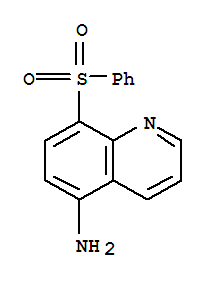 (4CI)-5-氨基-8-(苯基磺?；?-喹啉結(jié)構(gòu)式_861038-22-4結(jié)構(gòu)式