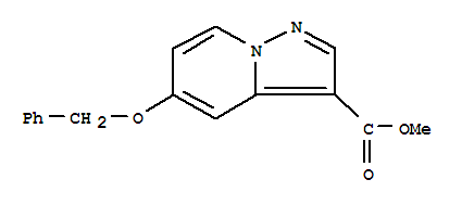 5-(芐氧基)吡唑并[1,5-a]吡啶-3-羧酸甲酯結(jié)構(gòu)式_866216-17-3結(jié)構(gòu)式