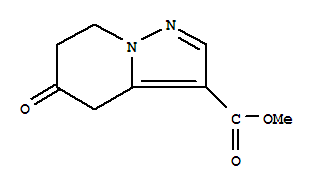 5-氧代-4,5,6,7-四氫吡唑并[1,5-a]吡啶-3-羧酸甲酯結(jié)構式_866216-24-2結(jié)構式