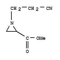 (9ci)-1-(2-氰基乙基)-2-氮丙啶羧酸甲酯結(jié)構(gòu)式_86649-90-3結(jié)構(gòu)式