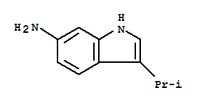 3-(1-甲基乙基)-1H-吲哚-6-胺結(jié)構(gòu)式_873055-16-4結(jié)構(gòu)式