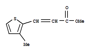 3-(3-甲基-2-噻吩)丙烯酸甲酯結(jié)構(gòu)式_873208-18-5結(jié)構(gòu)式