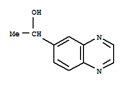 1-(6-喹喔啉基)乙醇結構式_874279-36-4結構式
