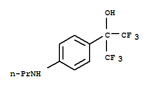 1,1,1,3,3,3-六氟-2-((4-丙基氨基)苯基)-2-丙醇結(jié)構(gòu)式_874479-45-5結(jié)構(gòu)式