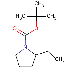 (R)-2-乙基吡咯烷-1-羧酸叔丁酯結(jié)構(gòu)式_876617-06-0結(jié)構(gòu)式