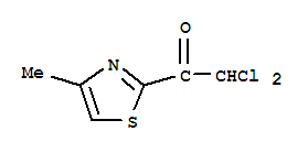 (9ci)-2,2-二氯-1-(4-甲基-2-噻唑)-乙酮結(jié)構(gòu)式_87830-82-8結(jié)構(gòu)式