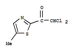 (9ci)-2,2-二氯-1-(5-甲基-2-噻唑)-乙酮結(jié)構(gòu)式_87830-83-9結(jié)構(gòu)式
