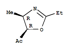 順式-(9ci)-1-(2-乙基-4,5-二氫-4-甲基-5-噁唑)-乙酮結(jié)構(gòu)式_88309-24-4結(jié)構(gòu)式