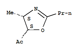 順式-(9ci)-1-(4,5-二氫-4-甲基-2-丙基-5-噁唑)-乙酮結(jié)構(gòu)式_88309-25-5結(jié)構(gòu)式