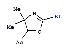 (9ci)-1-(2-乙基-4,5-二氫-4,4-二甲基-5-噁唑)-乙酮結(jié)構(gòu)式_88309-38-0結(jié)構(gòu)式