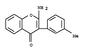 (9CI)-2-氨基-3-(3-甲基苯基)-4H-1-苯并吡喃-4-酮結(jié)構(gòu)式_883279-40-1結(jié)構(gòu)式
